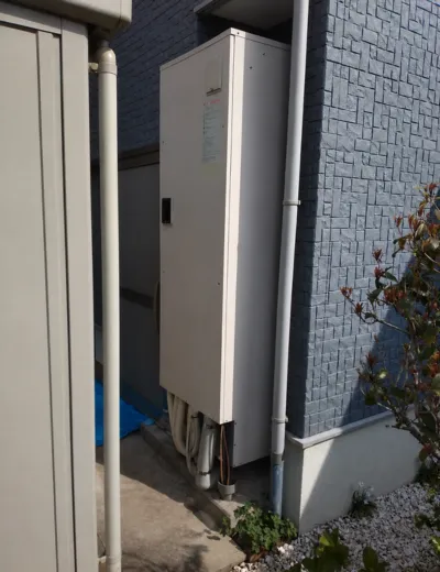 【京都市南区】給湯中にお湯が途中で止まることがあったためエコキュートを交換｜DO468GPXHからSRT-ST466への施工事例（施工前）