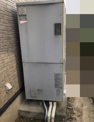 【京都市南区】湯はり中にエラーコードが表示されることがあったためエコキュートを交換｜HPL-2TFB465RAUからEQX46XFVへの施工事例（施工前）