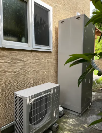 【京都市左京区】給湯中にエラーコードが表示されることがあったためエコキュートを交換｜CTU-371D1A9からSRT-ST466への施工事例（施工後）