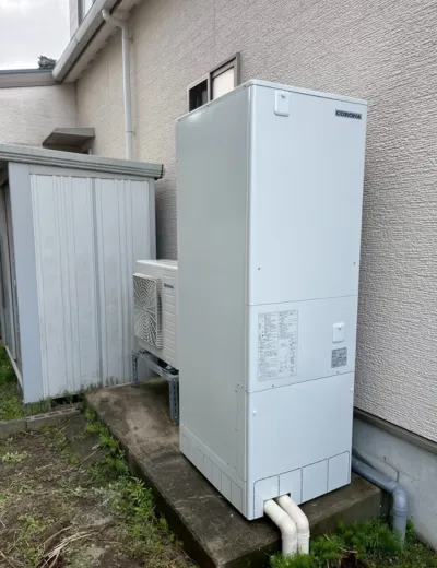 【磯城郡三宅町】浴室のシャワー圧が以前より弱く感じるようになったためエコキュートを交換｜CHP-371D1A10からCTU-37AZ1への施工事例（施工後）