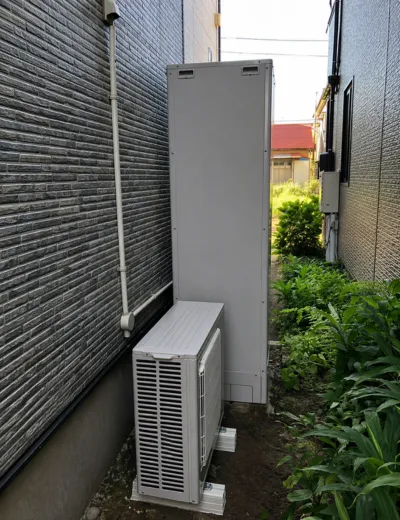 【西脇市】湯はりが途中で止まることがあったためエコキュートを交換｜SRT-HPT46W2からSRT-S466への施工事例（施工後）