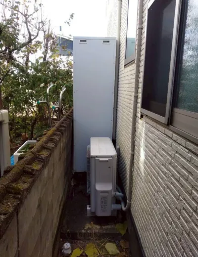 【洲本市】湯はりが途中で止まることがあったためエコキュートを交換｜CTU-37S1CA10からCTU-E372AZ1への施工事例（施工前）