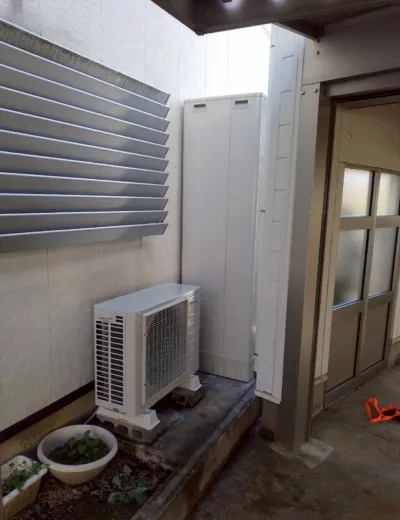 【高砂市】夕方以降のお湯の残りが気になるようになったためエコキュートを交換｜TU37GFVからTUA46YFVへの施工事例（施工後）