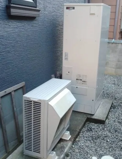 【高砂市】給湯中にリモコンへエラー表示が出ることがあったためエコキュートを交換｜SRT-HPTK37W7からSRT-ST377への施工事例（施工後）