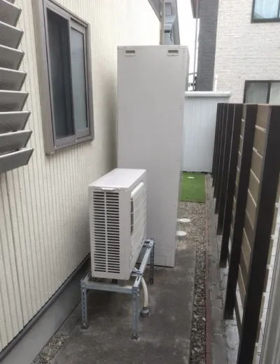 【高市郡高取町】おふろの湯はり予約をしても予定どおりに準備できないことが増えたためエコキュートを交換｜SRT-HPT46W4からSRT-ST466への施工事例（施工後）