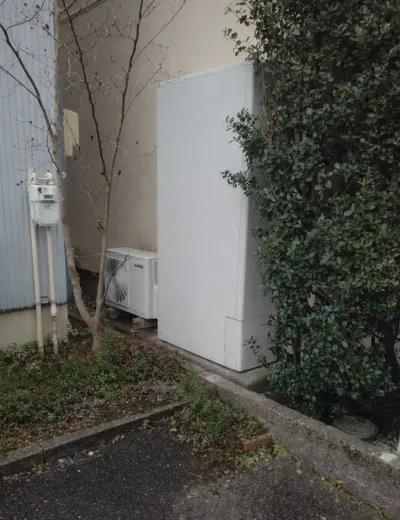 【高市郡高取町】おふろの追いだきが途中で止まることがあったためエコキュートを交換｜CTU-H46Z8AからCHP-E462AZ1への施工事例（施工後）