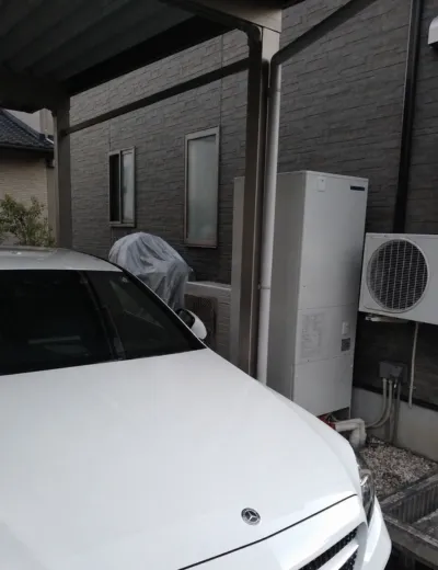 【綴喜郡井手町】お湯が出たり出なかったりして不安定になったためエコキュートを交換｜HHP-A375HATRからCHP-37AZ1への施工事例（施工後）