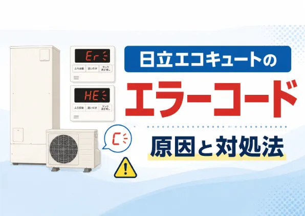 日立エコキュートのエラーコードが表示されたら？一覧で原因と対処法を