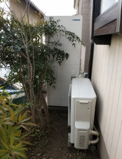 【大阪市生野区】自動たし湯の反応が以前より遅く感じるようになったためエコキュートを交換｜CTU-H4617AからCHP-37AZ1への施工事例（施工後）