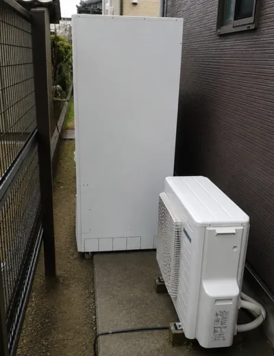 【大阪市阿倍野区】おふろの湯量が以前より安定しにくくなったためエコキュートを交換｜CTU-37S1CA8からCTU-46AZ1への施工事例（施工後）
