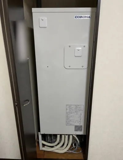 【大阪市北区】おふろのお湯が少し減ったあと自動たし湯まで時間がかかるようになったためエコキュートを交換｜CTU-301DA7からCTU-S30AZ1-12への施工事例（施工後）