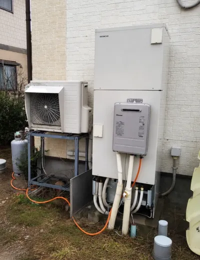 【大阪市旭区】湯はり完了までに時間がかかるようになったためエコキュートを交換｜BHP-TAD56PEからCHP-46AZ1への施工事例（施工前）