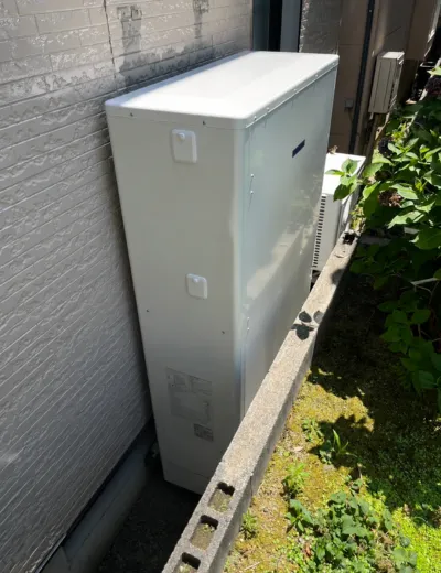 【大津市】保温していてもおふろが冷めやすくなったためエコキュートを交換｜HWH-FB371WCTからCTU-372AZ1への施工事例（施工後）