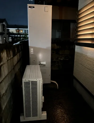 【大津市】湯はり完了までに時間がかかるようになったためエコキュートを交換｜SRT-4668FU-BLからSRT-ST466への施工事例（施工後）