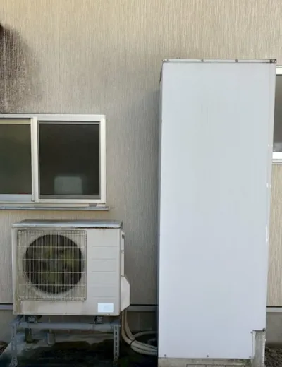 大阪市港区で自動湯はりの水位が低くなるエコキュートを交換｜EC-4607KU-FANSからCTU-46AZ1へ（施工前）