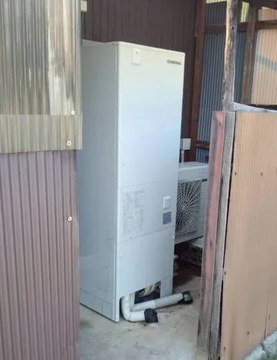 大阪市西区で自動湯はりが途中で止まるエコキュートを370Lタイプへ交換｜CTU-H4617AからCTU-37AZ1へ（施工後）