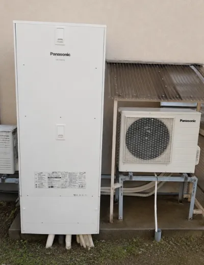 大阪市鶴見区でシャワーの温度が安定しないエコキュートを交換｜HE-46D3QからHE-D46FQへ（施工後）