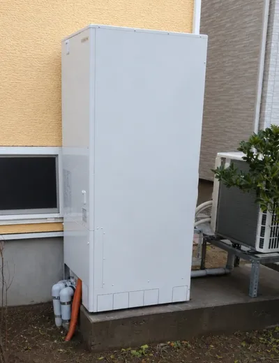 大阪市鶴見区で湯はりに時間がかかるエコキュートを460Lタイプへ交換｜SRT-HPT37W4からCTU-46AZ1へ（施工後）