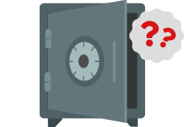 金庫のイラスト