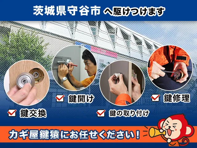 守谷市の鍵猿