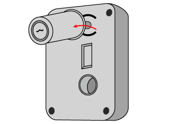 8.シリンダーを取り外します。