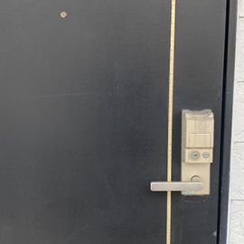 鍵紛失したカードキータイプの玄関の鍵解錠｜熊本市北区四方寄町
