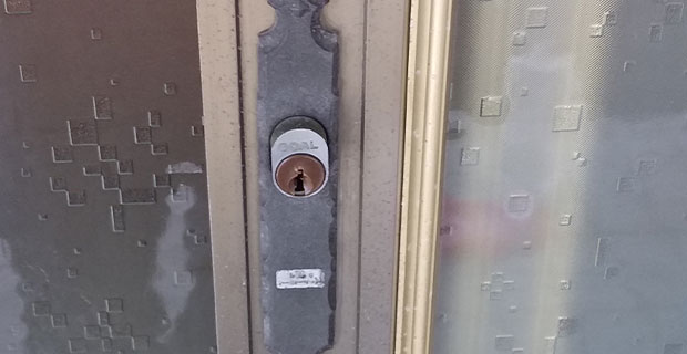 GOALのだいぶ古い召し合わせ錠です