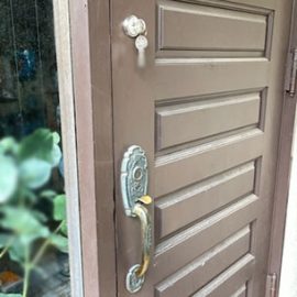 ドアの調整とWESTの錠前を新規取付｜北相馬郡利根町布川