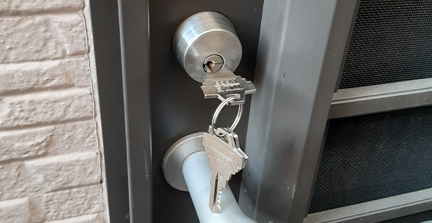 大阪市旭区清水の勝手口の鍵作成