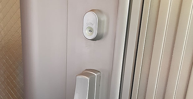 プッシュプル錠のシリンダー交換｜世田谷区赤堤