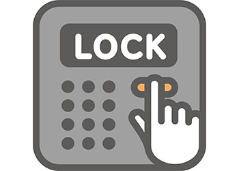 暗証番号で解錠