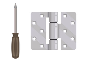 ドライバーとヒンジ