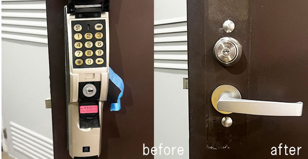 玄関の鍵交換｜埼玉県戸田市