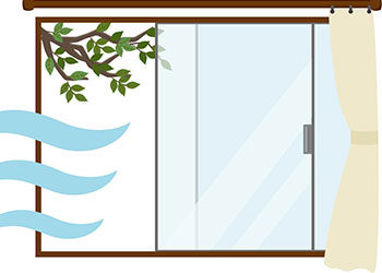 開けたままの窓