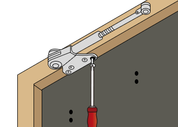 ブラケット（リンク付き）を取り付ける