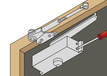 本体を固定する