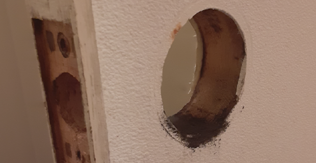 杉並区阿佐谷南のトイレのドアノブ（円筒錠）交換