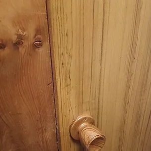 鍵を取り付ける前の室内ドア