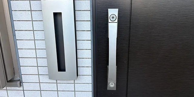 逆マスターキーにて玄関鍵を交換