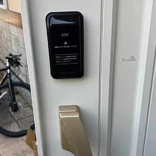 電子錠に取り替えた後