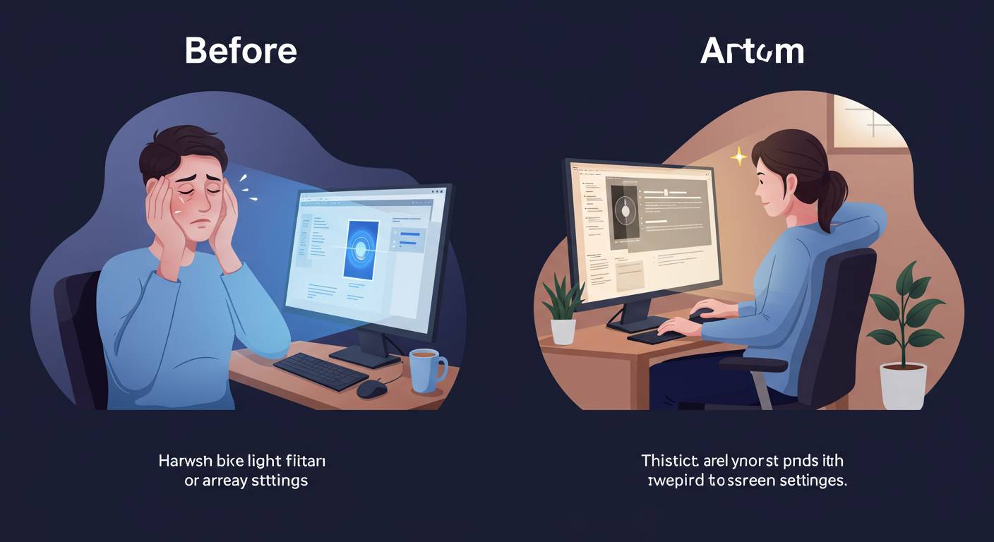 眼精疲労が激減！初心者でもできるパソコン画面設定の極意