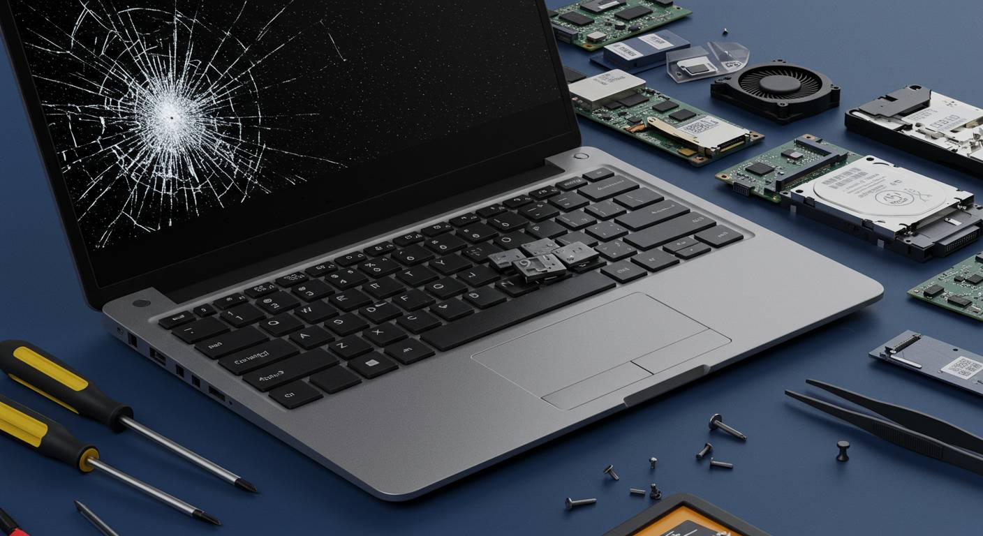 液晶トラブルからキーボード不良まで！パーツ別故障対処法