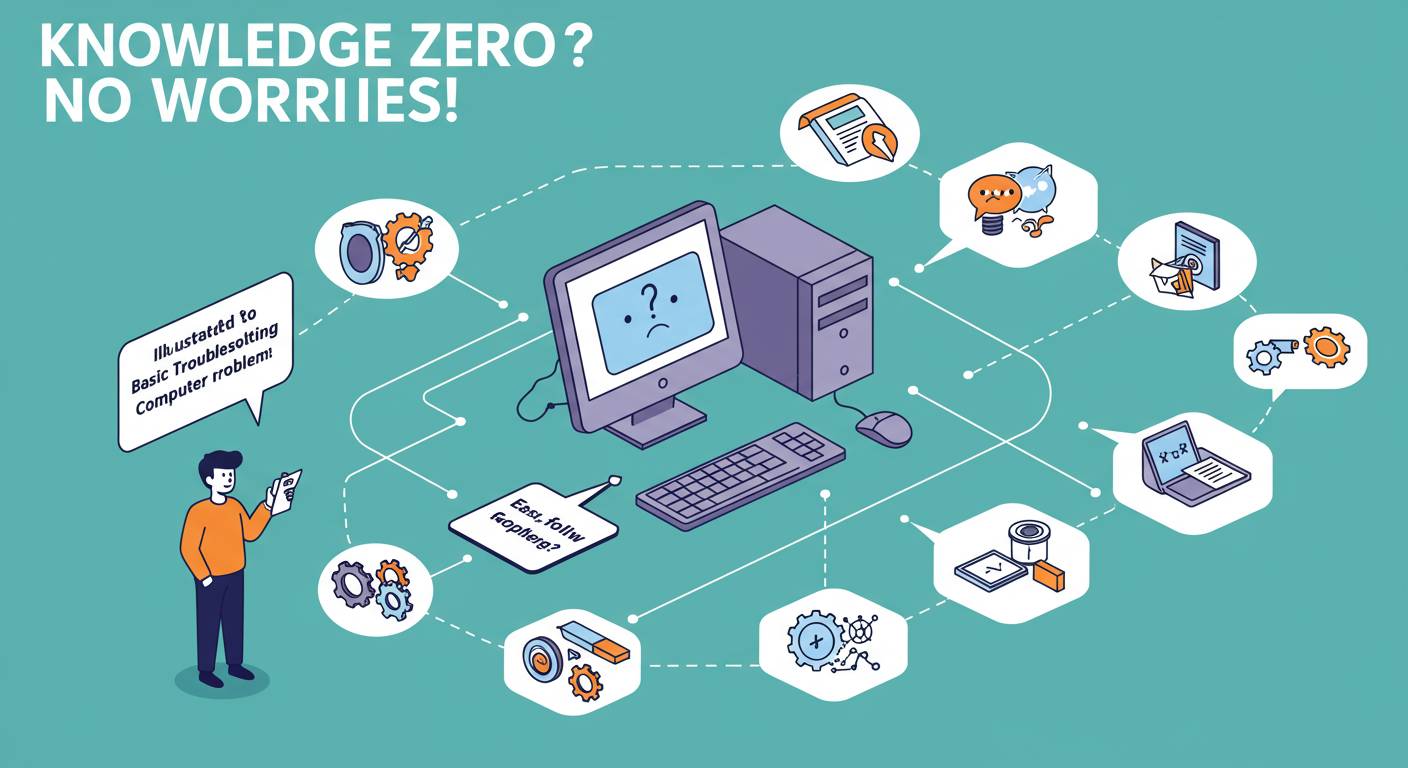 知識ゼロでも安心！図解パソコン故障の基本対処法