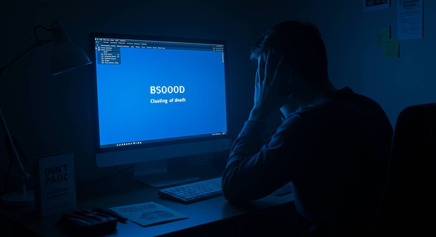 突然のブルースクリーン！パニックにならない対処法