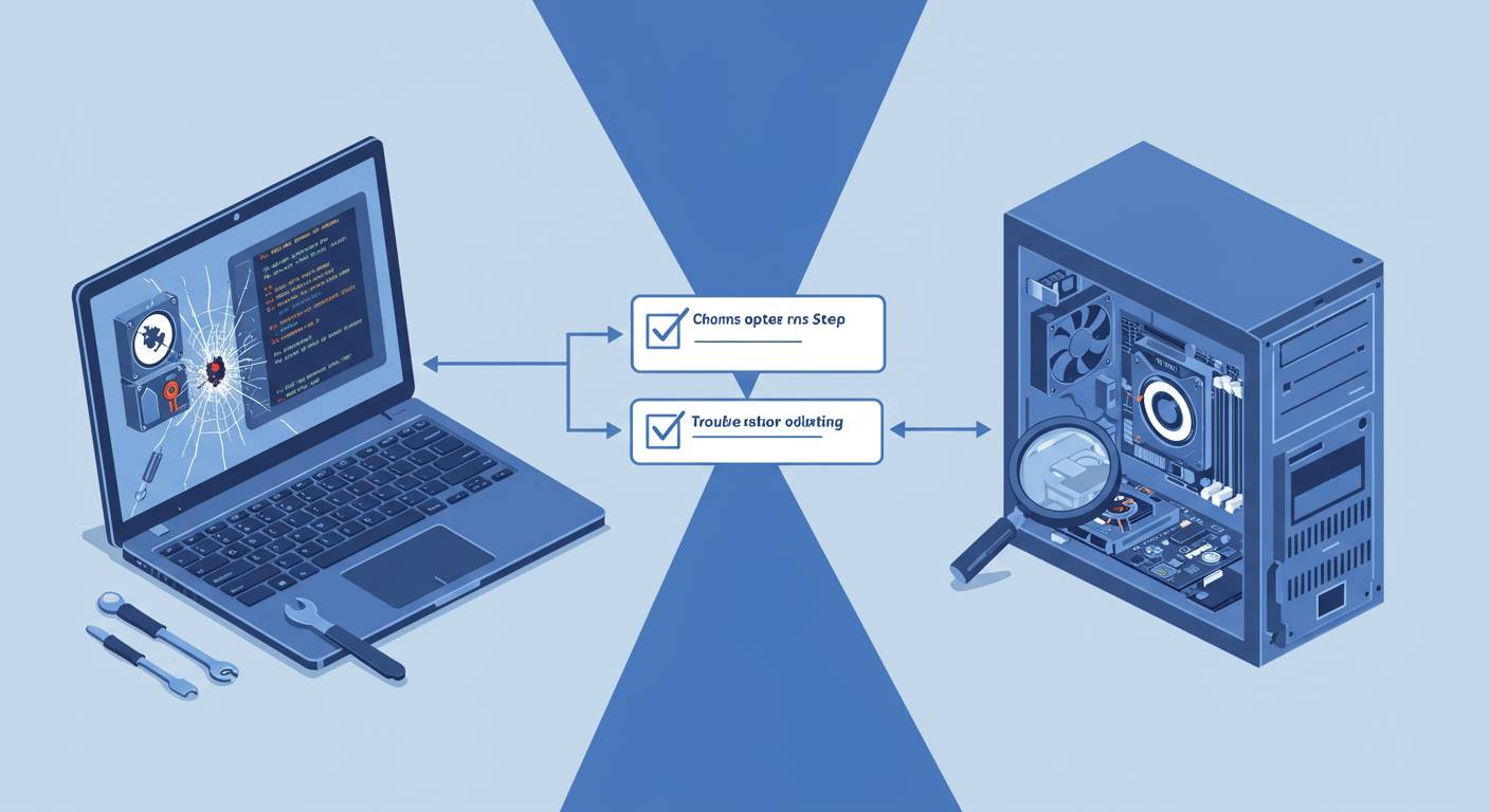 ノートPCとデスクトップ別！故障パターンと最適対処法