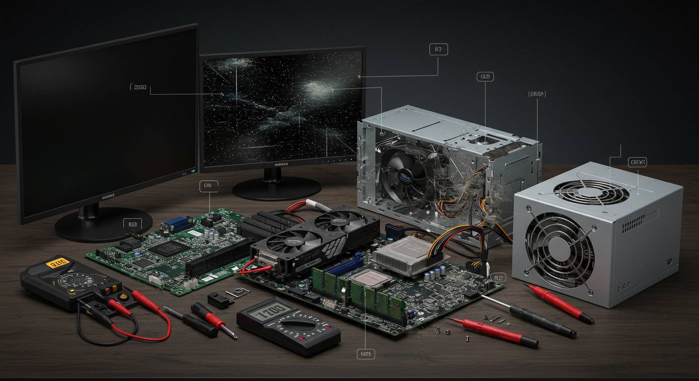 液晶からファンまで！パーツ別パソコン故障の見分け方と具体的対処法