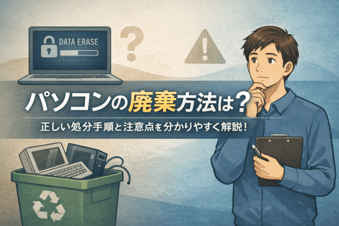 パソコンの廃棄方法は？正しい処分手順と注意点を分かりやすく解説！