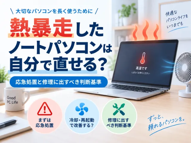熱暴走したノートパソコンは自分で直せる？応急処置と修理に出すべき判断基準