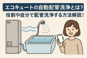 エコキュートの自動配管洗浄とは？役割や自分で配管洗浄する方法を解説！