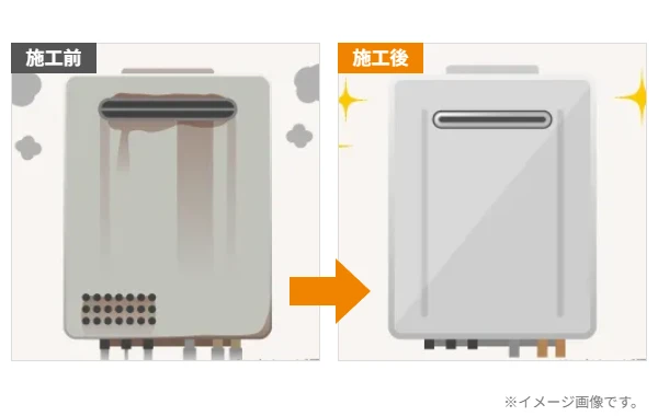 大阪市西淀川区で屋外の給湯器をノーリツのGQ-1639WS-T-1に交換